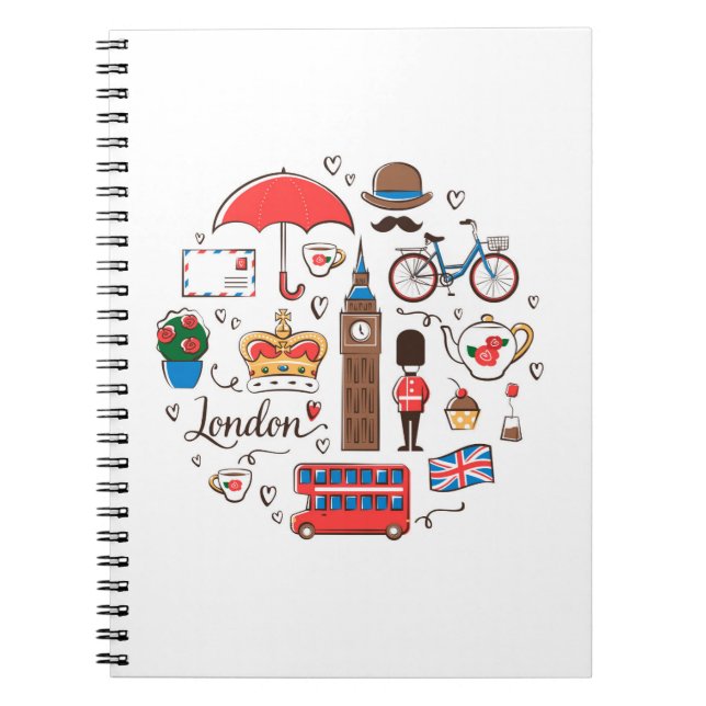 London Doodles Notebook (Front)