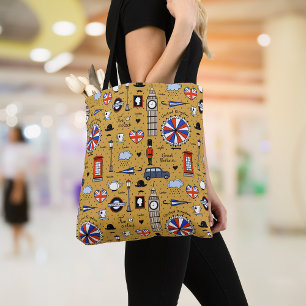 London Doodles Tote Bag