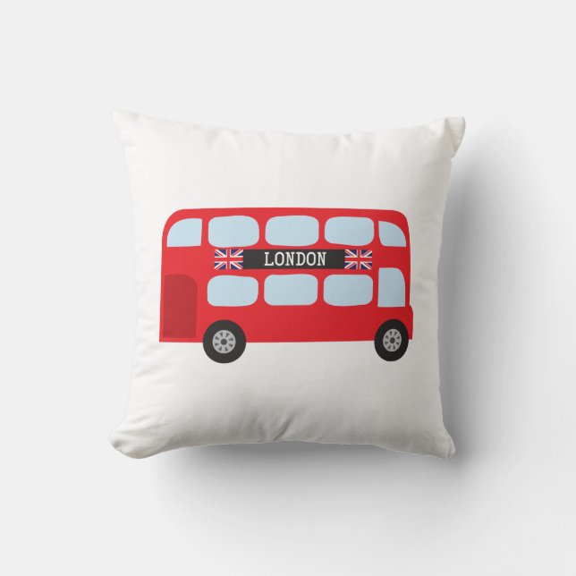 London double-decker bus cushion (Front)