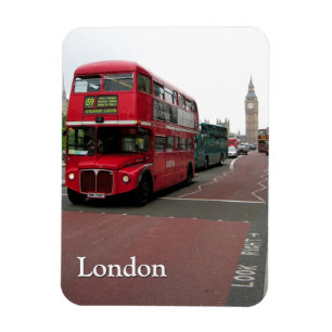 London Double-decker Bus Customised Magnet