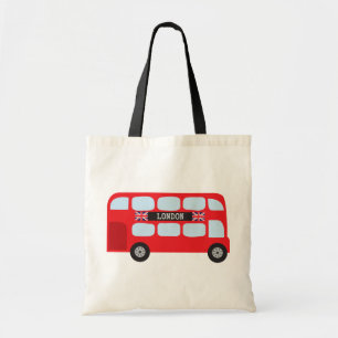 London double-decker bus tote bag