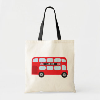 London double-decker bus tote bag