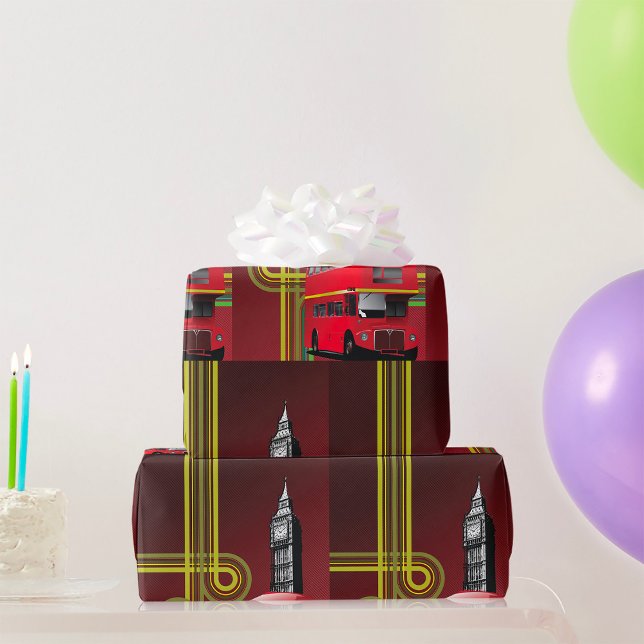 London Double Decker Bus Wrapping Paper (Creator Uploaded)