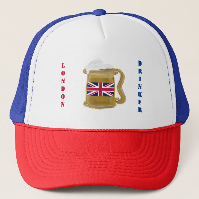 LONDON DRINKER TRUCKER HAT (Front)