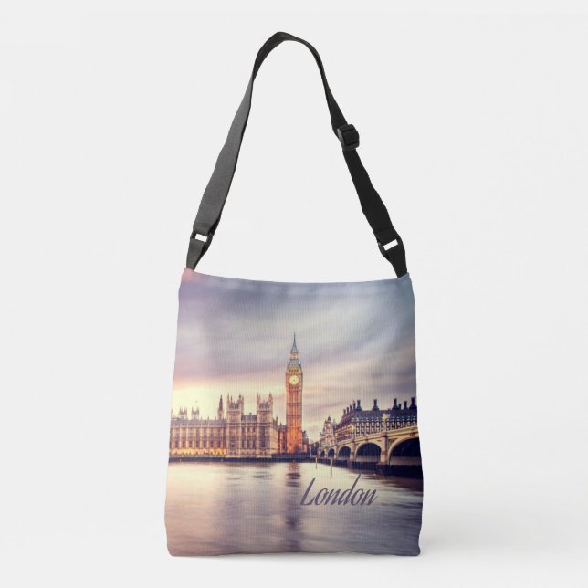 London England Big Ben Crossbody Bag (Back)