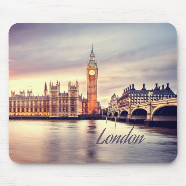 London England Big Ben Mouse Pad (Front)