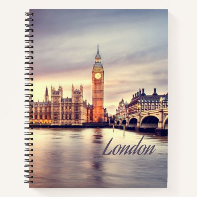 London England Big Ben Notebook (Front)