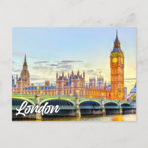 London, England   Big Ben Postcard