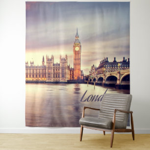 London England Big Ben Tapestry