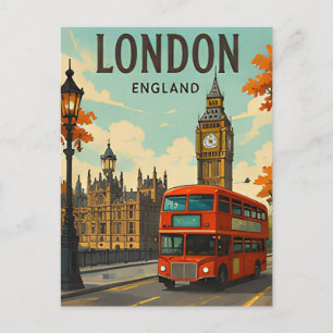 London England Big Ben Thames Cityscape Postcard