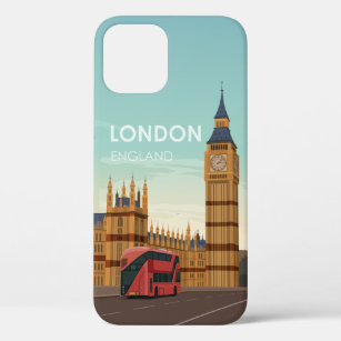 London England Big Ben Vintage Travel Case-Mate iP iPhone 12 Pro Case