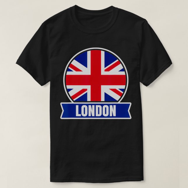 London, England  British Union Jack  T-Shirt (Design Front)