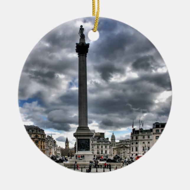 London England Ceramic Ornament (Front)