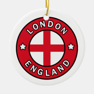 London England Ceramic Ornament