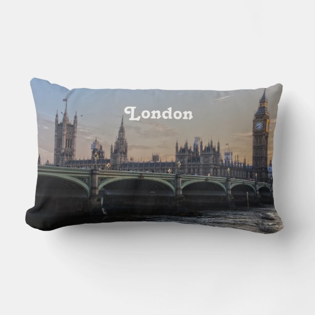 London England City scene Lumbar Cushion (Front)