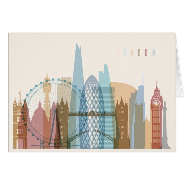 London, England | City Skyline (Front Horizontal)
