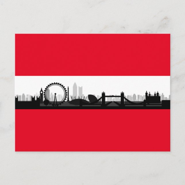 London England City Skyline Photo Picture Postcard (Front)