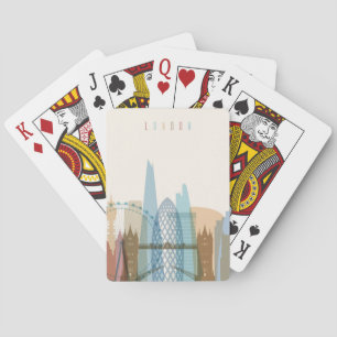 London, England   City Skyline Playing Cards