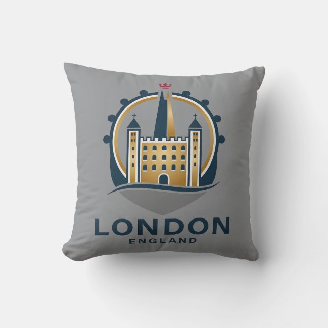 London England Great Britain Cushion (Front)