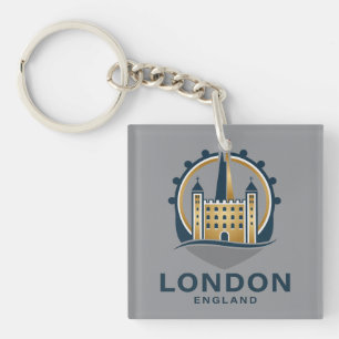London England Great Britain Key Ring