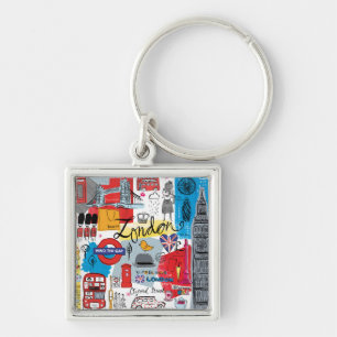 London, England Key Ring