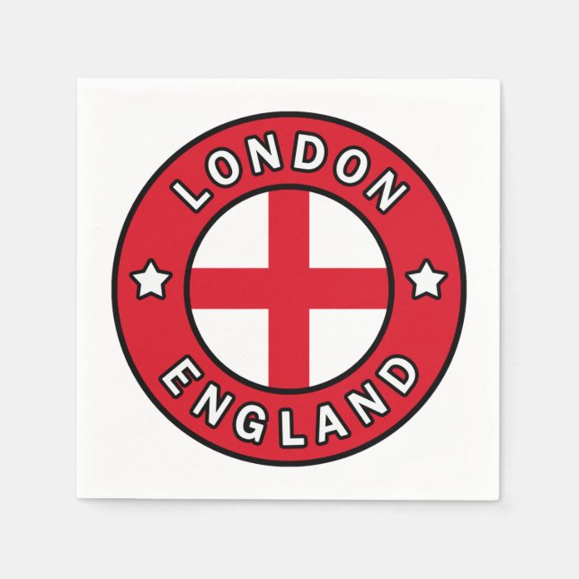 London England Napkin (Front)