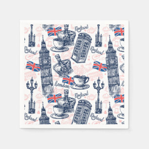 London, England Napkin