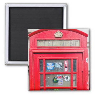 London England Phone Box Photo Magnet