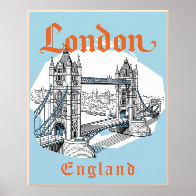 London, England Poster (Front)