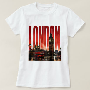 London England Royal Landmarks Thames City T-Shirt