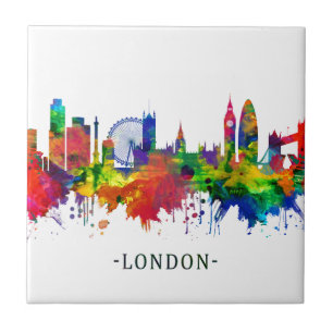 London England Skyline Ceramic Tile