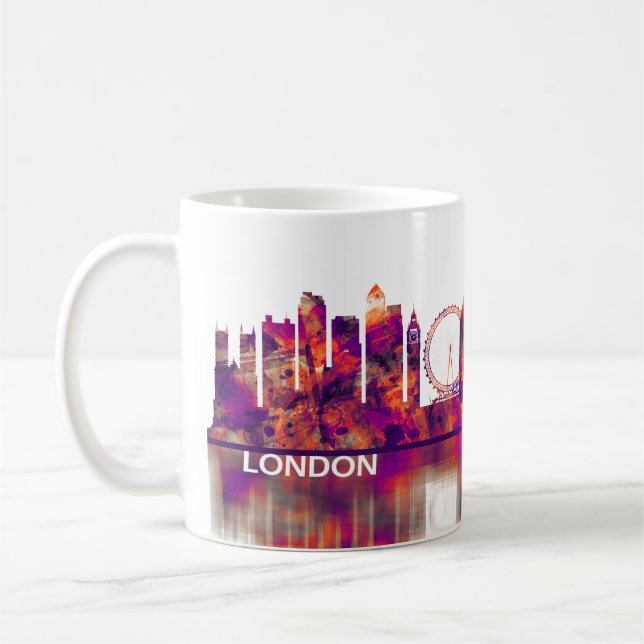 London England Skyline Coffee Mug (Left)