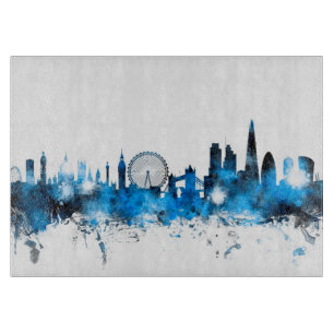 London England Skyline Cutting Board