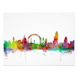 London England Skyline Photo Print