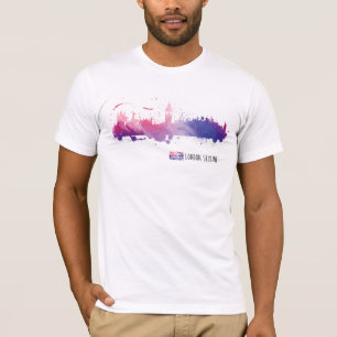 London England Skyline Splash T-Shirt