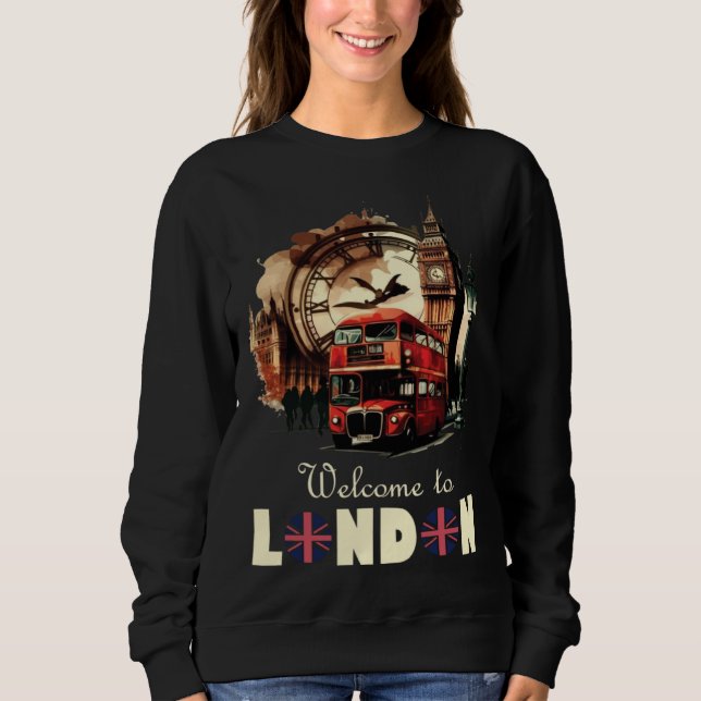 London England Souvenir Tourist For Men Women Kids Sweatshirt (Front)