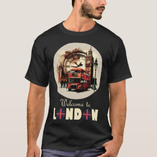 London England Souvenir Tourist For Men Women Kids T-Shirt