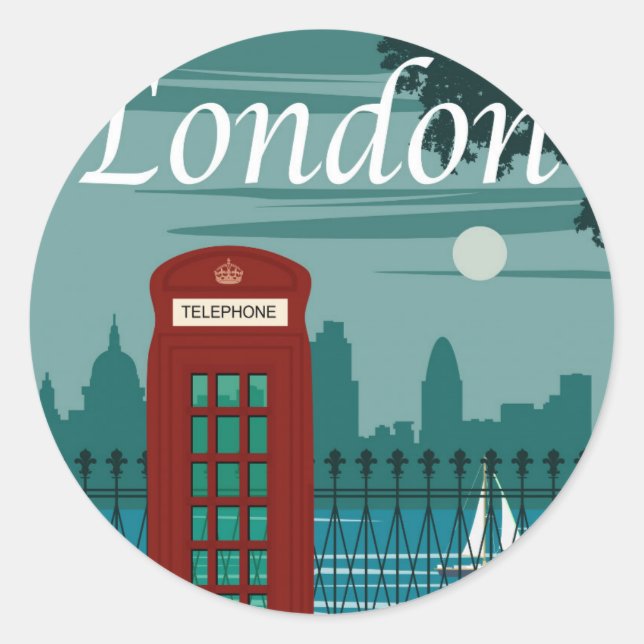 London, England Sticker (Front)
