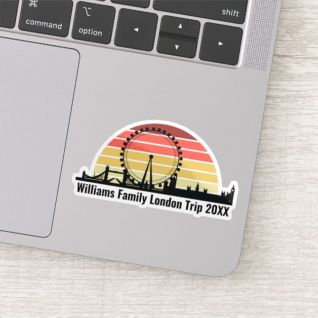 London England Sunset Customised Laptop (Detail)