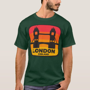 London England Tower Bridge Retro UK T-Shirt