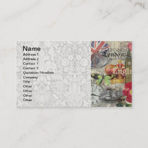London England Travel Vintage Europe Art Business Card