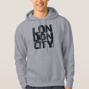 London, England Typography Hoodie