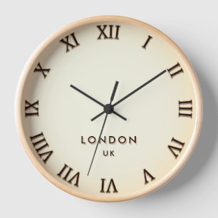 London England UK time zone Roman numbers Clock
