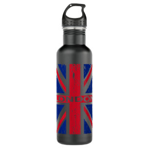 London England Union Jack Flag - United Kingdom Br 710 Ml Water Bottle