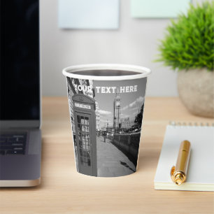 London England United Kingdom Big Ben UK Paper Cup