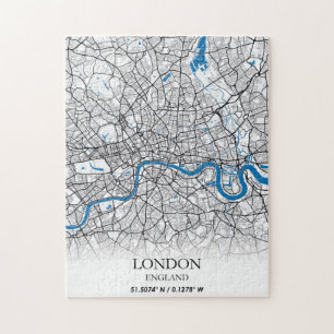 London England United Kingdom City Map Travel Jigsaw Puzzle