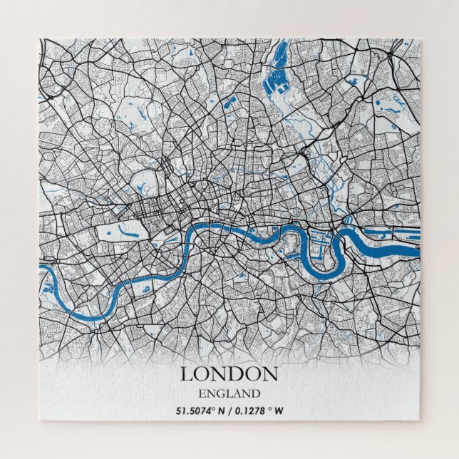 London England United Kingdom City Map Travel Jigsaw Puzzle (Vertical)