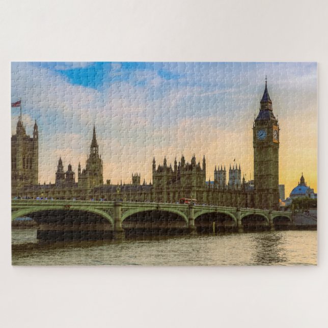 London England United Kingdom Parliament UK Jigsaw Puzzle (Horizontal)