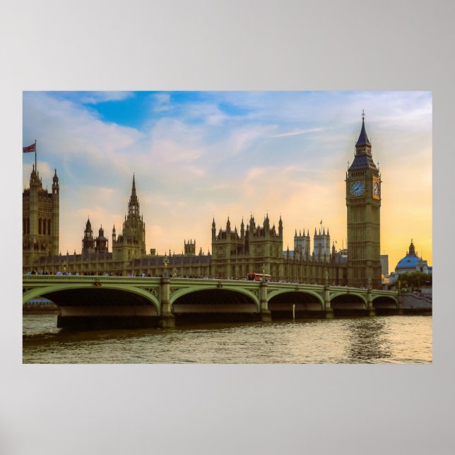 London England United Kingdom Parliament UK  Poster (Front)