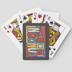 London, England   Vibrant Handrawn Design Playing Cards